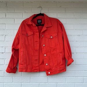 Urban Outfitters BDG orange jean jacket